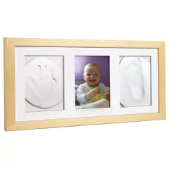   OB Baby Handprint agyag lenyomatkészítő három kerettel - Natural
