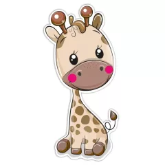 SRP Kétréteges faldekoráció - Giraffe