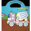 Táskás kifestő matricákkal - Teherautók