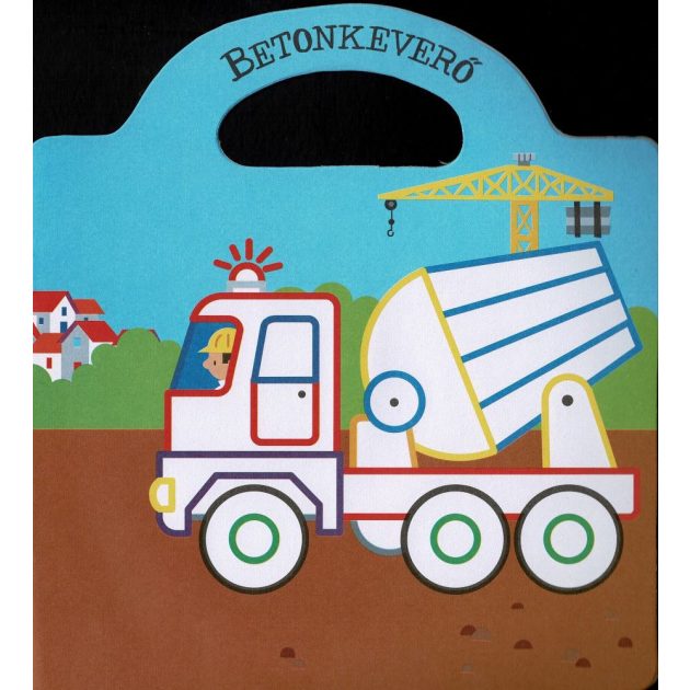 Táskás kifestő matricákkal - Teherautók