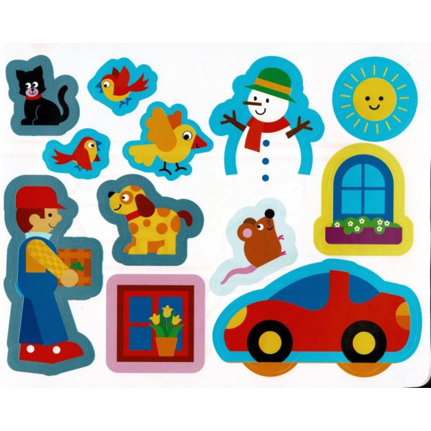 Táskás kifestő matricákkal - Teherautók