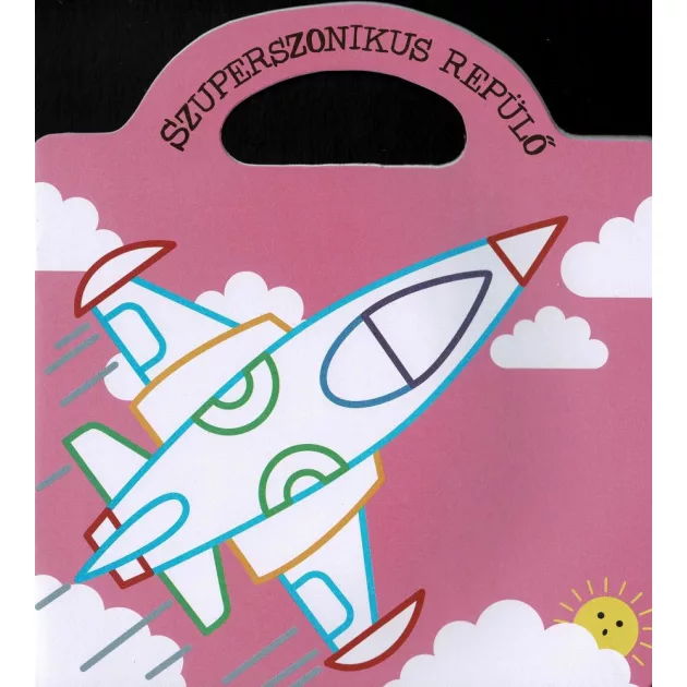 Táskás kifestő matricákkal - Hajók és repülők