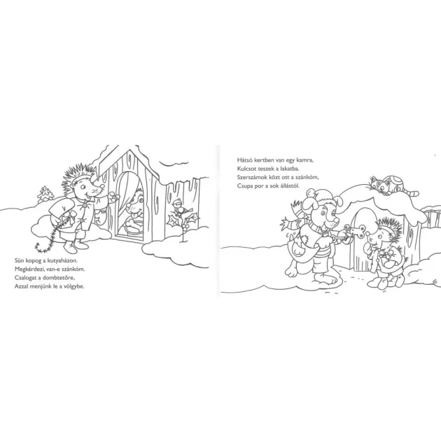 Kifestőfüzet ovisoknak - Morzsi karácsonya