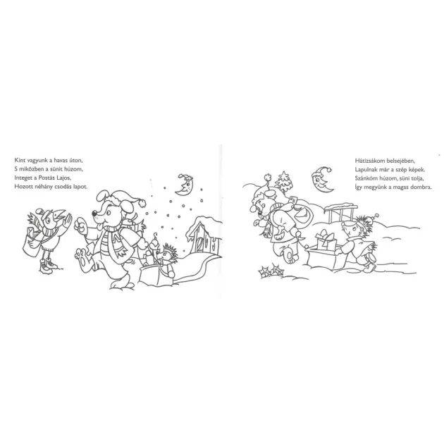 Kifestőfüzet ovisoknak - Morzsi karácsonya