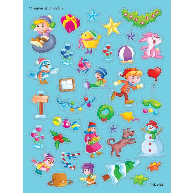 Télapó postavonata (500 matricával)