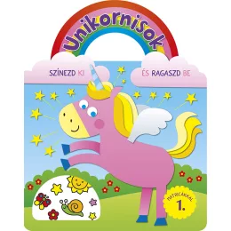 Unikornisok - Színezd ki és ragaszd be matricákkal 1.