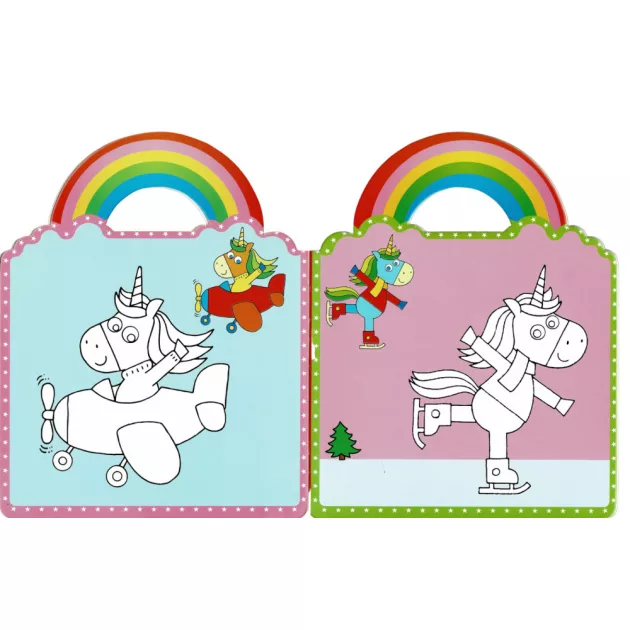 Unikornisok - Színezd ki és ragaszd be matricákkal 1.