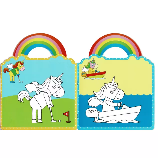 Unikornisok - Színezd ki és ragaszd be matricákkal 1.