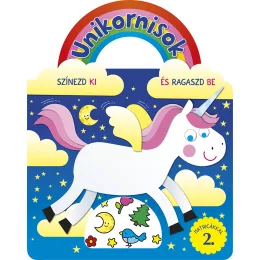 Unikornisok - Színezd ki és ragaszd be matricákkal 2.
