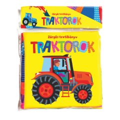 Zörgős textilkönyv - Traktorok