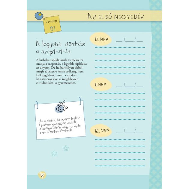 Napló a babám első évéről (lányos)
