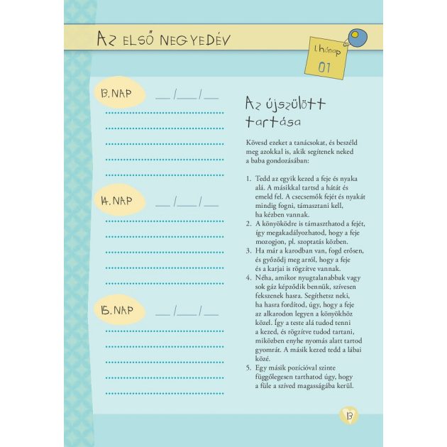 Napló a babám első évéről (lányos)