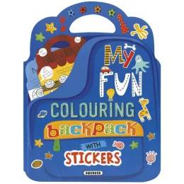 My Fun Colouring Backpack with Stickers - Boys