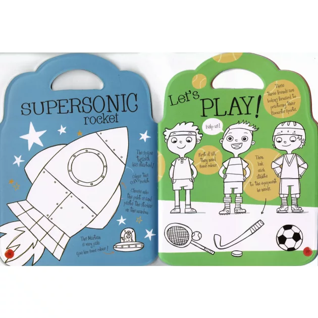 My Fun Colouring Backpack with Stickers - Boys