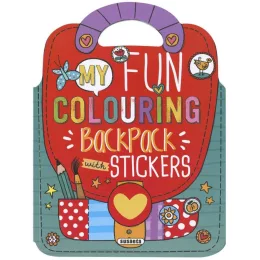 My Fun Colouring Backpack with Stickers - Girls