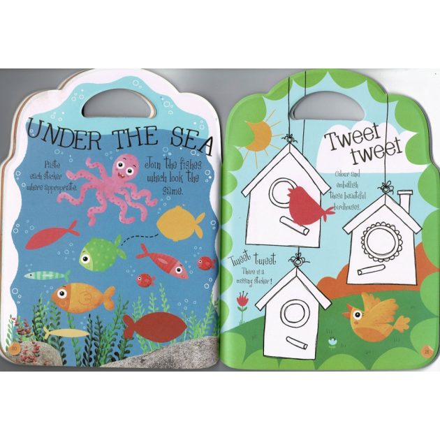 My Fun Colouring Backpack with Stickers - Girls