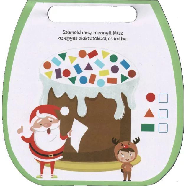 Karácsonyi mókás foglalkoztató 1. - zöld