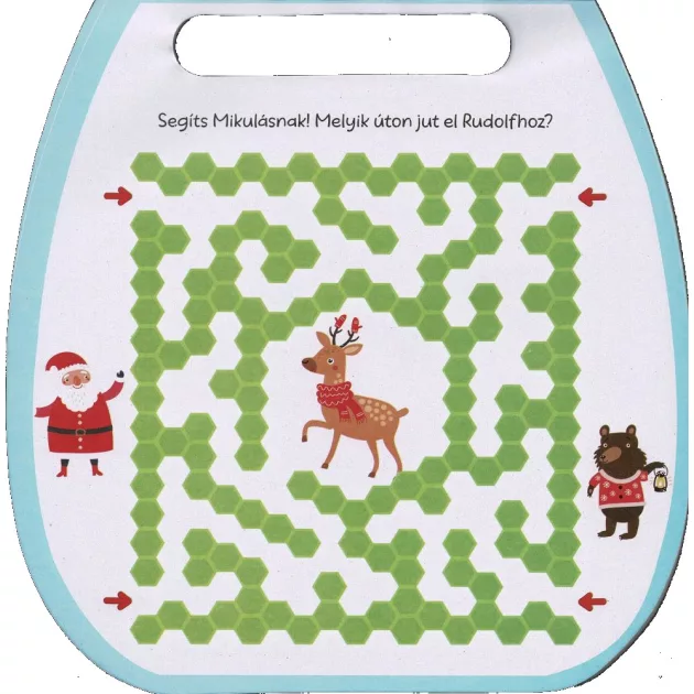 Karácsonyi mókás foglalkoztató 1. - zöld