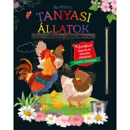   Rejtőzködő tanyasi állatok - Kifestőfüzet kaparós és színezős oldalakkal