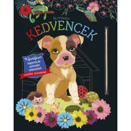   Rejtőzködő kedvencek - Kifestőfüzet kaparós és színezős oldalakkal