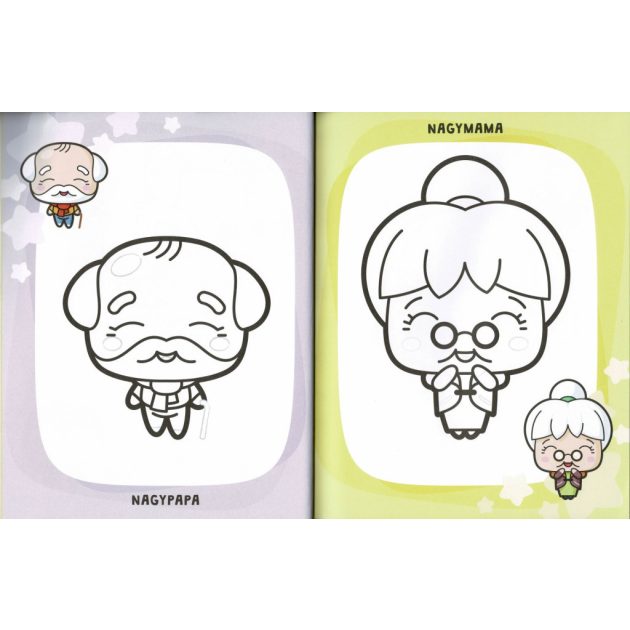 Manga színező kicsiknek