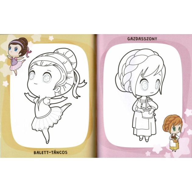 Manga színező kicsiknek