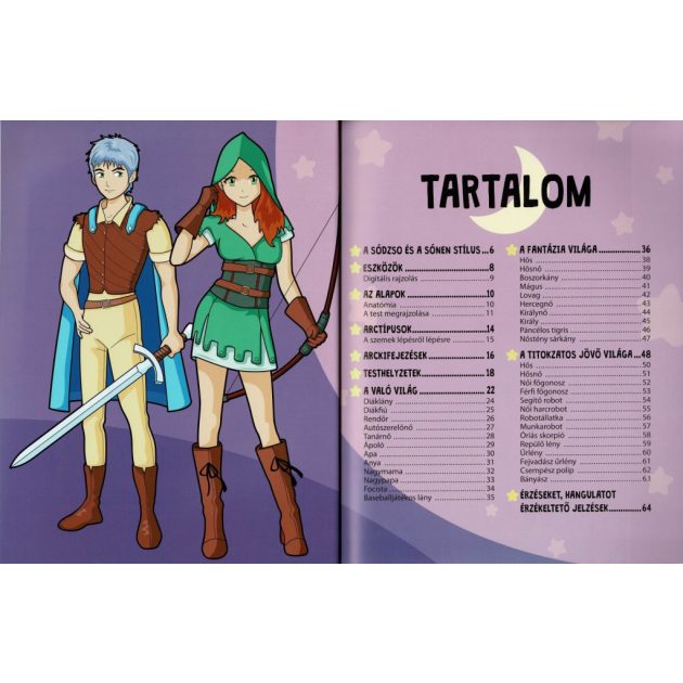 Manga karakterek sónen és sódzso stílusban