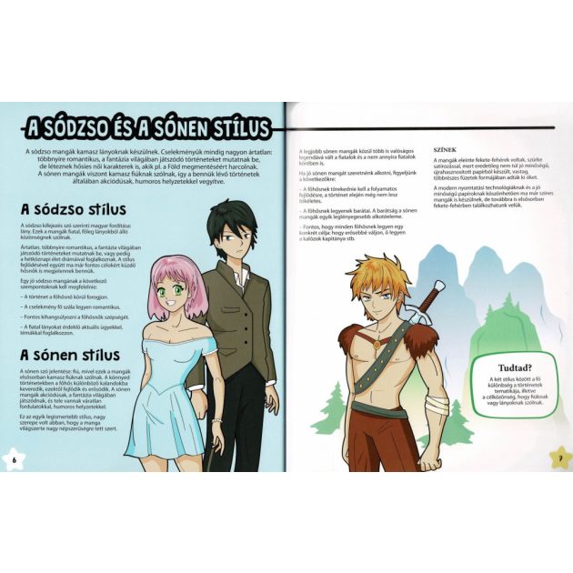 Manga karakterek sónen és sódzso stílusban