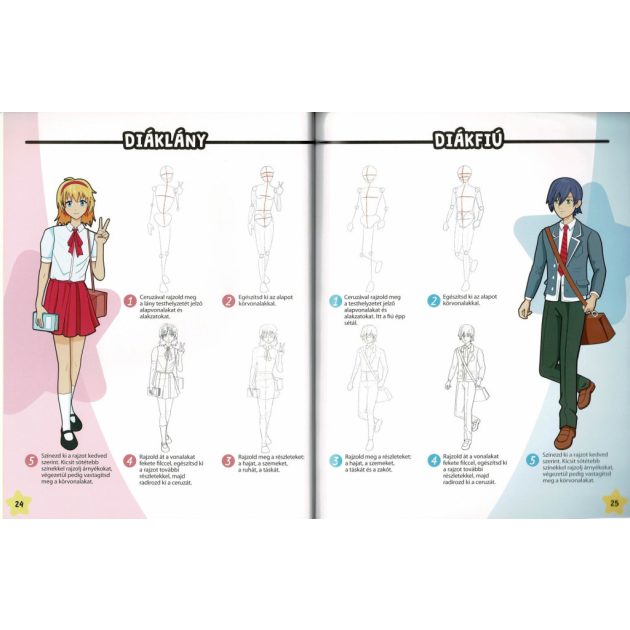 Manga karakterek sónen és sódzso stílusban