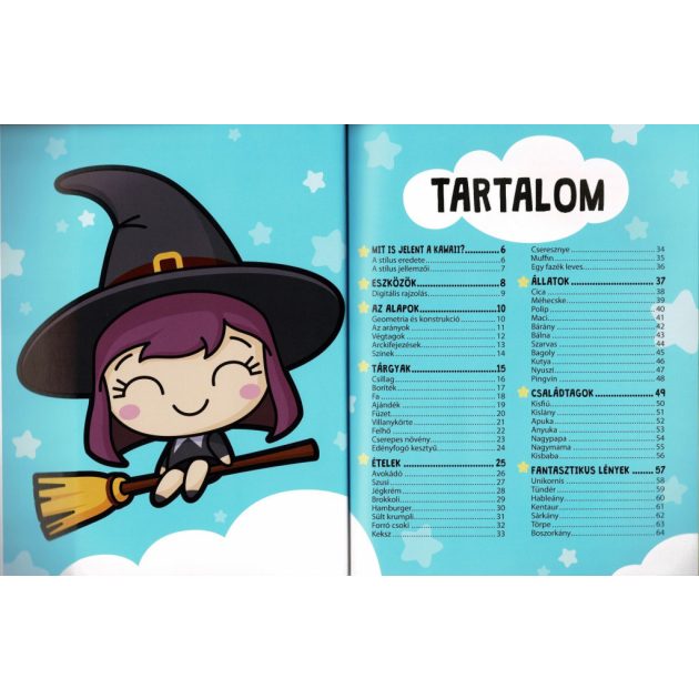 Manga karakterek kawaii stílusban