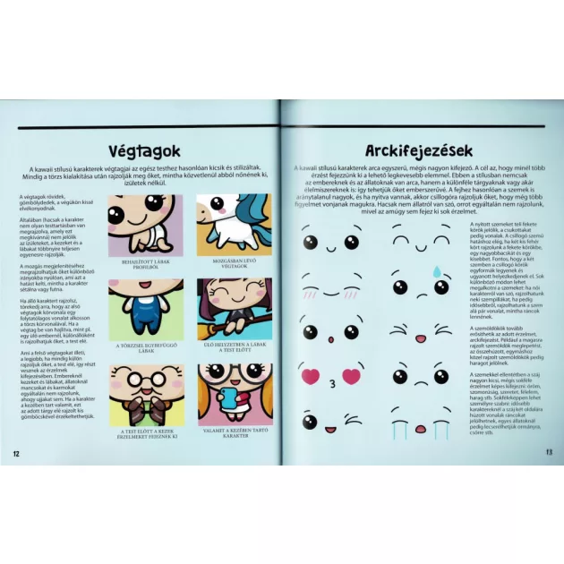 Manga karakterek kawaii stílusban