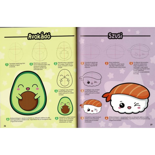 Manga karakterek kawaii stílusban