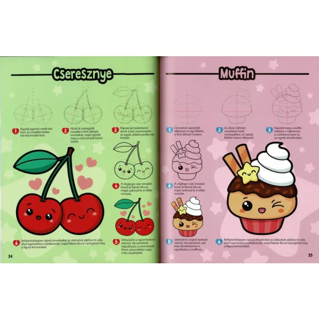 Manga karakterek kawaii stílusban