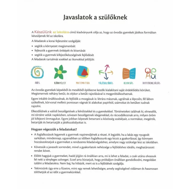 Készülünk az iskolára - 5-6 éveseknek