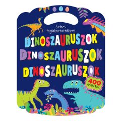 Színes foglalkoztatófüzet dinoszauruszokkal