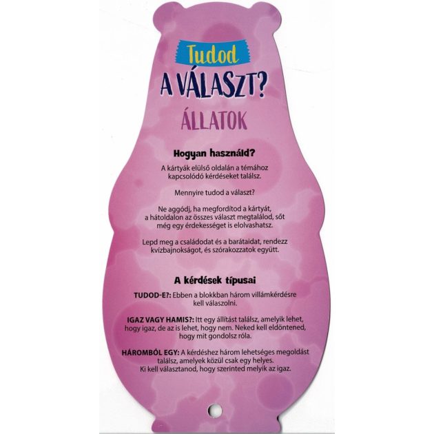 Tudod a választ? - Állatok