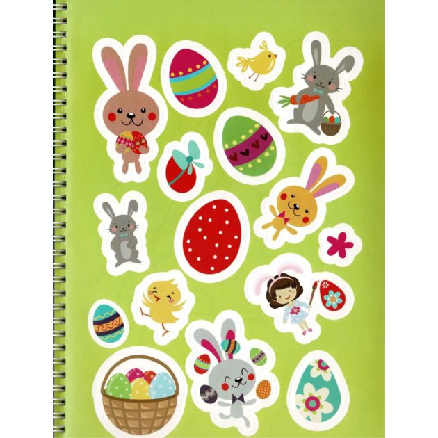 Itt a húsvét - Színező matricákkal és filctollal