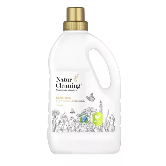 NaturCleaning Sensitive mosógél 1,5 liter - Illat,- és allergénmentes