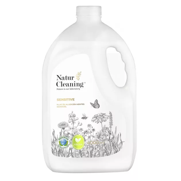 NaturCleaning Sensitive mosógél 4 liter - Illat,- és allergénmentes