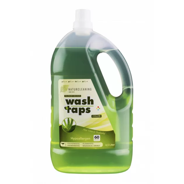 NaturCleaning Wash Taps Teafa-Aloe hipoallergén mosógél 4,5 liter