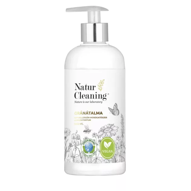 NaturCleaning Mosogatószer koncentrátum 500ml pumpás - gránátalma 