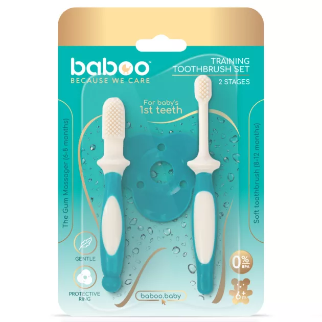 Baboo baba fogkefe szett 6 hónapos kortól - lagúna