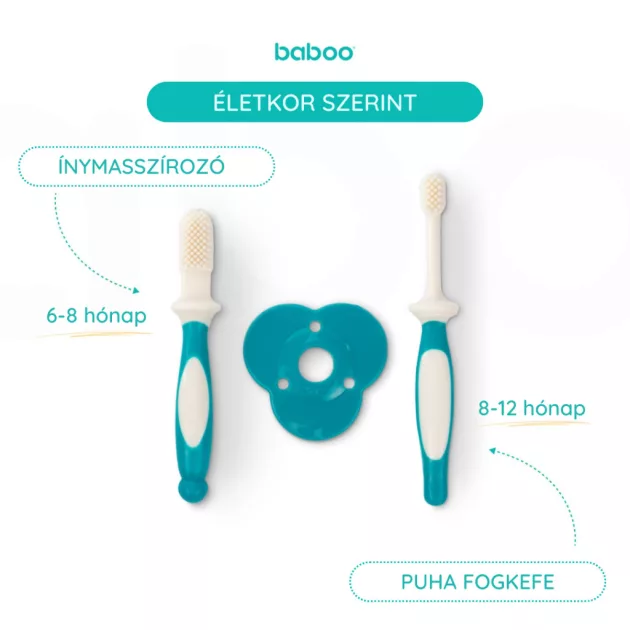 Baboo baba fogkefe szett 6 hónapos kortól - lagúna