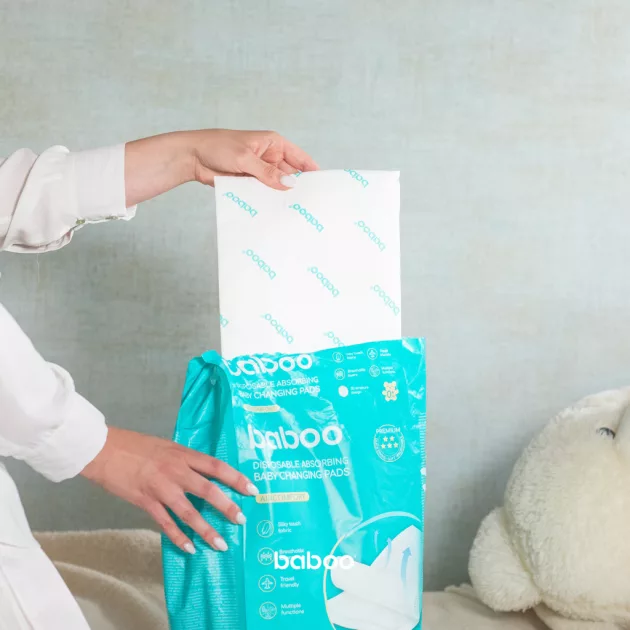 Baboo Eldobható Nedvszívó Pelenkázó Alátét AirComfort 60x60, 20 db