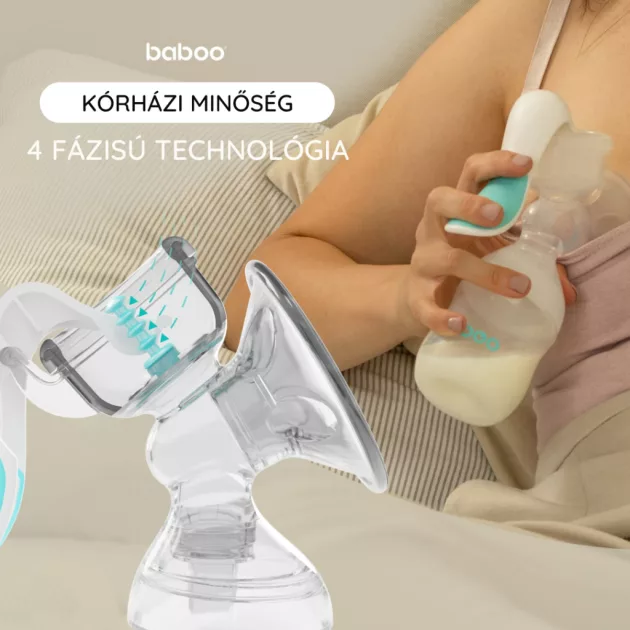 Baboo 2 fázisú kézi mellszívó, 4 szívás erősséggel
