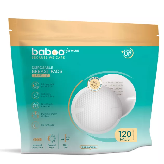 Baboo éjszakai és nappali eldobható melltartóbetét 120 db