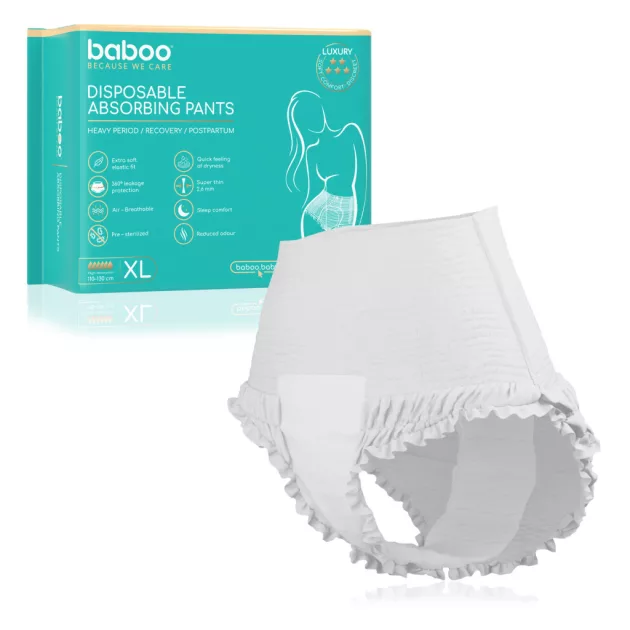 Baboo eldobható nedvszívó fehérnemű, XL, 5 db