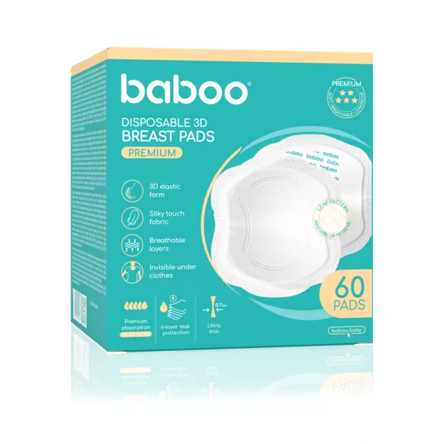 Baboo premium éjszakai és nappali eldobható melltartóbetét 60 db