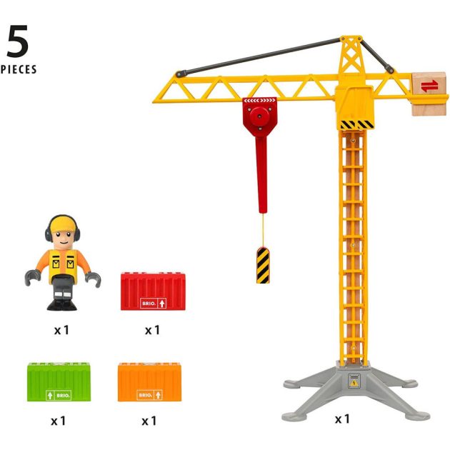 Brio 33835 Építkezés daru világítással