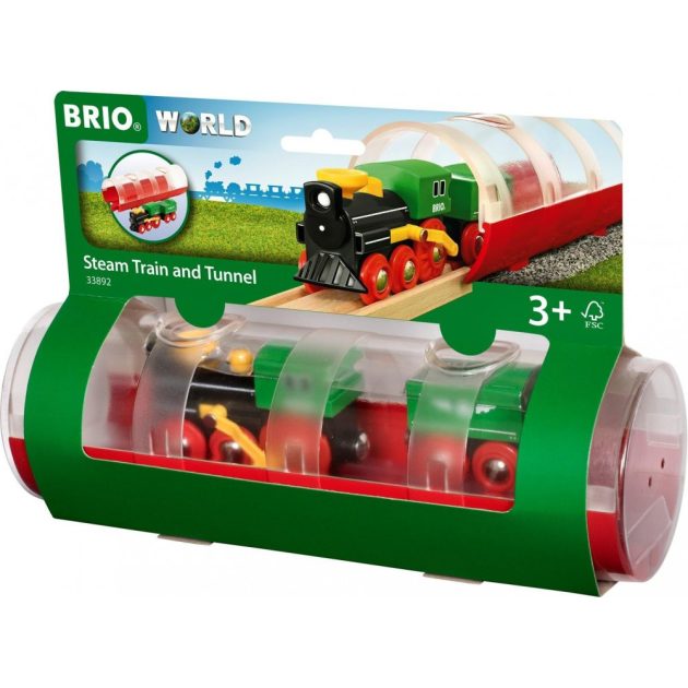 Brio 33892 Gőzmozdony alagúttal